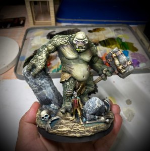 Cave Troll and Frodo